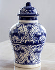NOVICA Handmade Cobalt Ceramic Jar