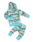 French Terry Bamboo Two Piece Hoodie Set Everest Mountain