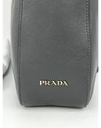 Prada Vitello Daino Grey Hobo Bag