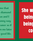 Drinks On Me Napkin - Christmas Diamond Ring