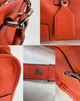 LOEWE Calfskin Amazona 28 Orange Leather Shoulder Bag