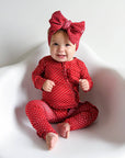 Ivy Red Dot RUFFLE ZIP