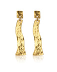 Every day wear drop earrings in gold