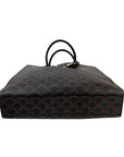 Celine Triomphe Vertical Cabas Black Monogram Canvas Tote