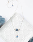 Ripple Kyanite Silver Necklace