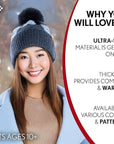 Winter Navy Pom Beanie