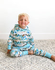 French Terry Bamboo Two Piece Hoodie Set Everest Mountain