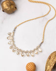 Crystal Droplet Briolette Statement Necklace