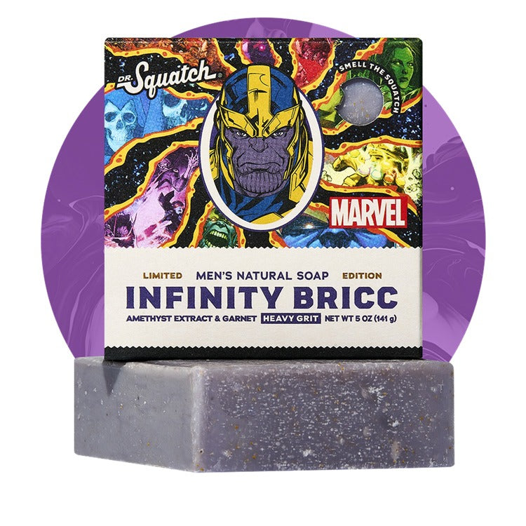 Dr. Squatch Marvel Infinity Bricc Bar Soap