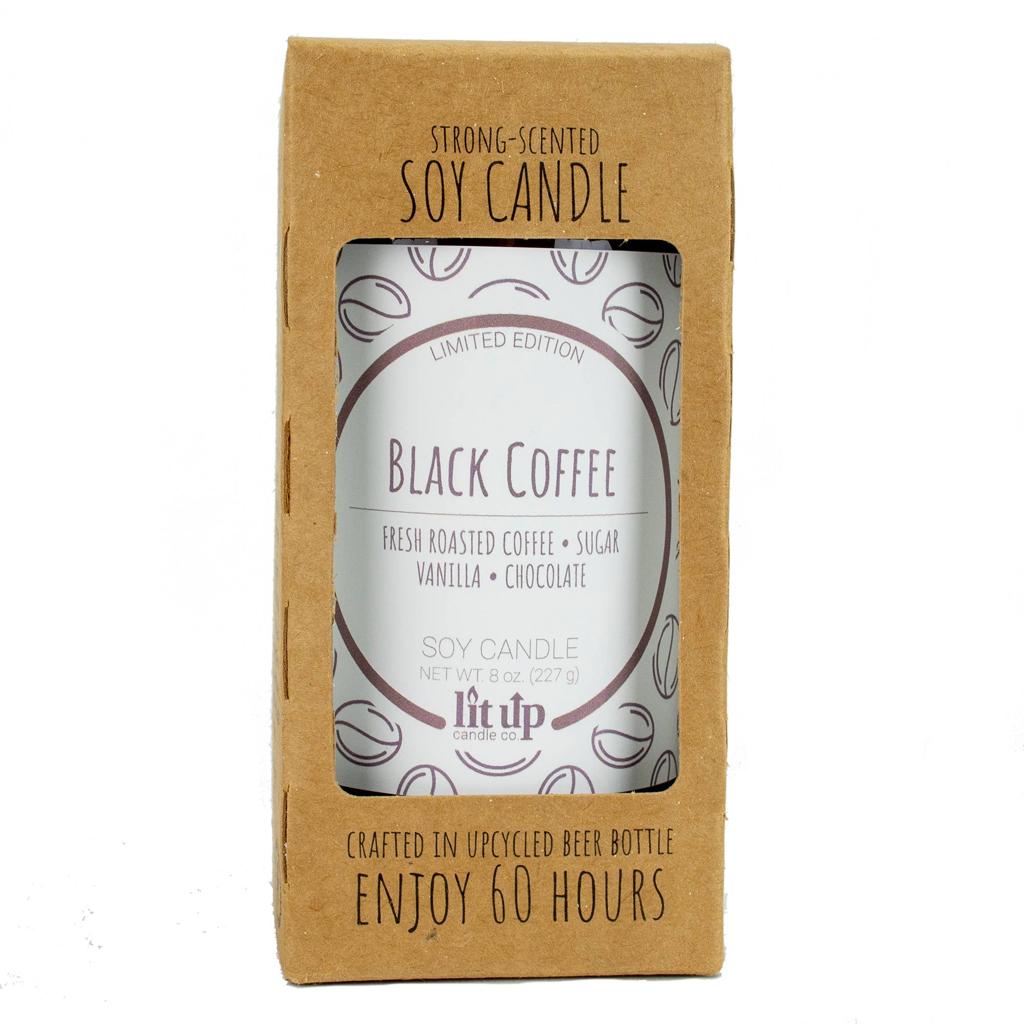 Lit Up Candle Black Coffee