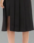 FENDI black Cotton And Silk Washed Skirt