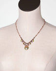 Peridot, Ruby and Unakite Necklace