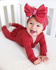 Ivy Red Dot RUFFLE ZIP
