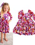 Kaia Swing Dress Bamboo Floral Dress Toddler