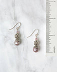 Pearl and Czech Glass Earrings
