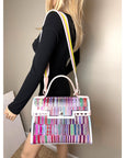 Delvaux PVC Tempete The Eye Catcher Multicolor Satchel Bag
