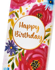 Flatyz Happy Birthday With Floral Print Candle