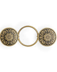 Embrace Patented Fashion Fastener - Brass Flower