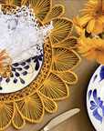 Daisy Handwoven Iraca Placemat
