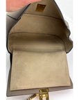 Chloe Small Drew Gray Grained Lambskin Leather Shoulder Cross-body Bag