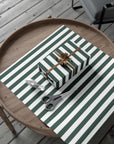 Green Striped Wrapping Paper