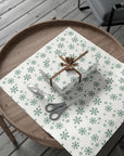 Green Snowflakes Christmas Wrapping Paper