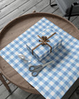 Light Blue Gingham Wrapping Paper
