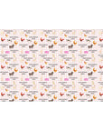 Farm Animal Gingham Personalized Birthday Wrapping Paper