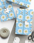 Bumblebees and Daisies Wrapping Paper