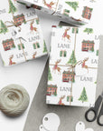 Christmas At Home Personalized Wrapping Paper