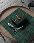Green Plaid Horse Wrapping Paper