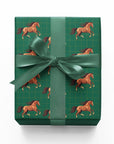 Elegant Horses Pattern Wrapping Paper
