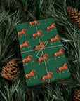 Elegant Horses Pattern Wrapping Paper