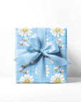 Bumblebees and Daisies Wrapping Paper