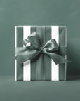 Green Striped Wrapping Paper