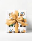 Construction Trucks Wrapping Paper