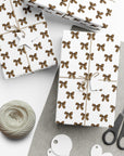 Leopard Print Bow Wrapping Paper