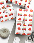 Firetruck Wrapping Paper