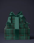 Green Plaid Horse Wrapping Paper
