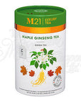 Ginseng Maple Green Tea Decorative Pyramid Tea Bag Canister