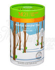 Maple Green Decorative Pyramid Tea Bag Canister