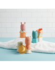 Pink Stacking Cup Bath Set