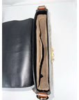 Gucci GG Supreme Web Padlock Black Messenger Shoulder Bag