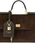 Dolce & Gabbana Suede My Sicily Top Handle