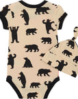 Baby Bear Baby Bodysuit and Hat
