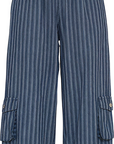 Citron Bleu Pinstripe Pants 30133-N16