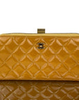 Chanel Quilted Brilliant Zip Around Wallet Clutch