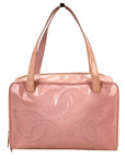Chanel Triple CC Pink Patent Leather Tote