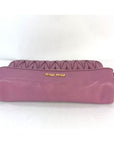 Miu MIU Matelasse Pink Nappa Leather Shoulder Bag