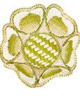 10" Floral Handwoven Iraca Bread Basket